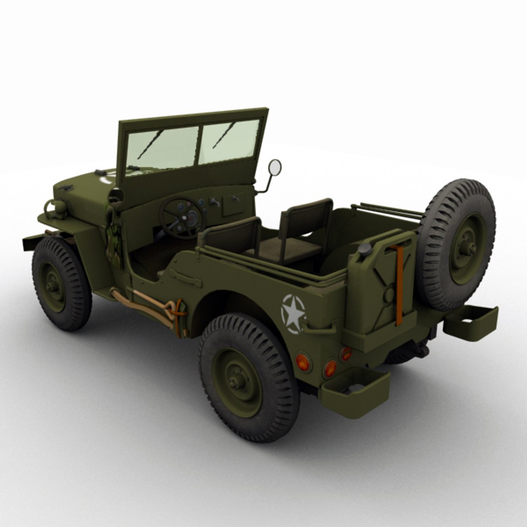 3d Jeep Willys Model