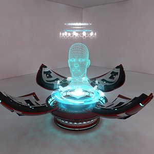 3dsmax holographic projector