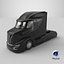Next Gen Aerodynamic Supertruck Black 3D