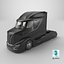 Next Gen Aerodynamic Supertruck Black 3D
