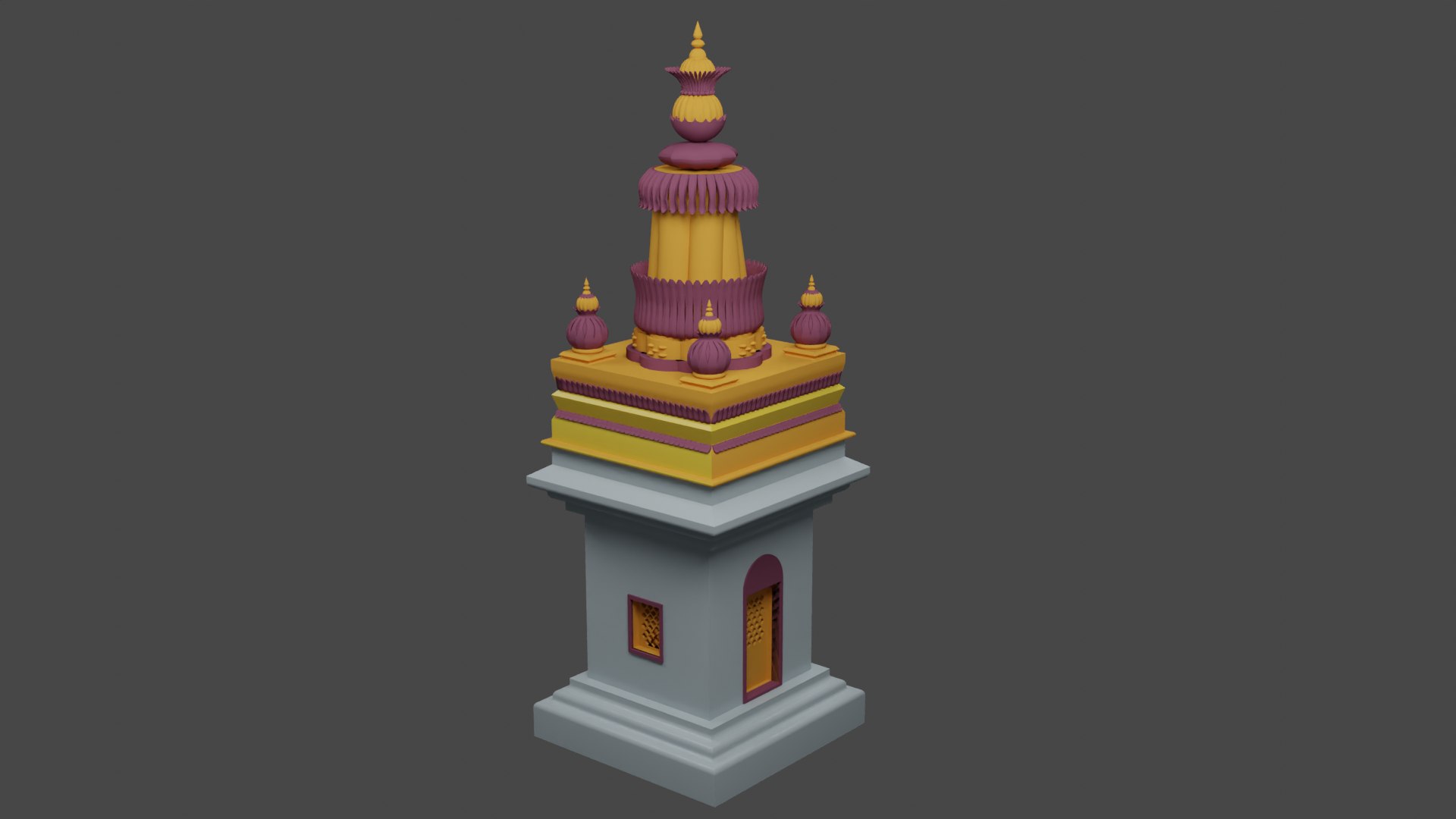 Temple Small 3D Model - TurboSquid 2086827