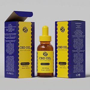 3D CBD Oil 100 Pure Hemp Vanilla