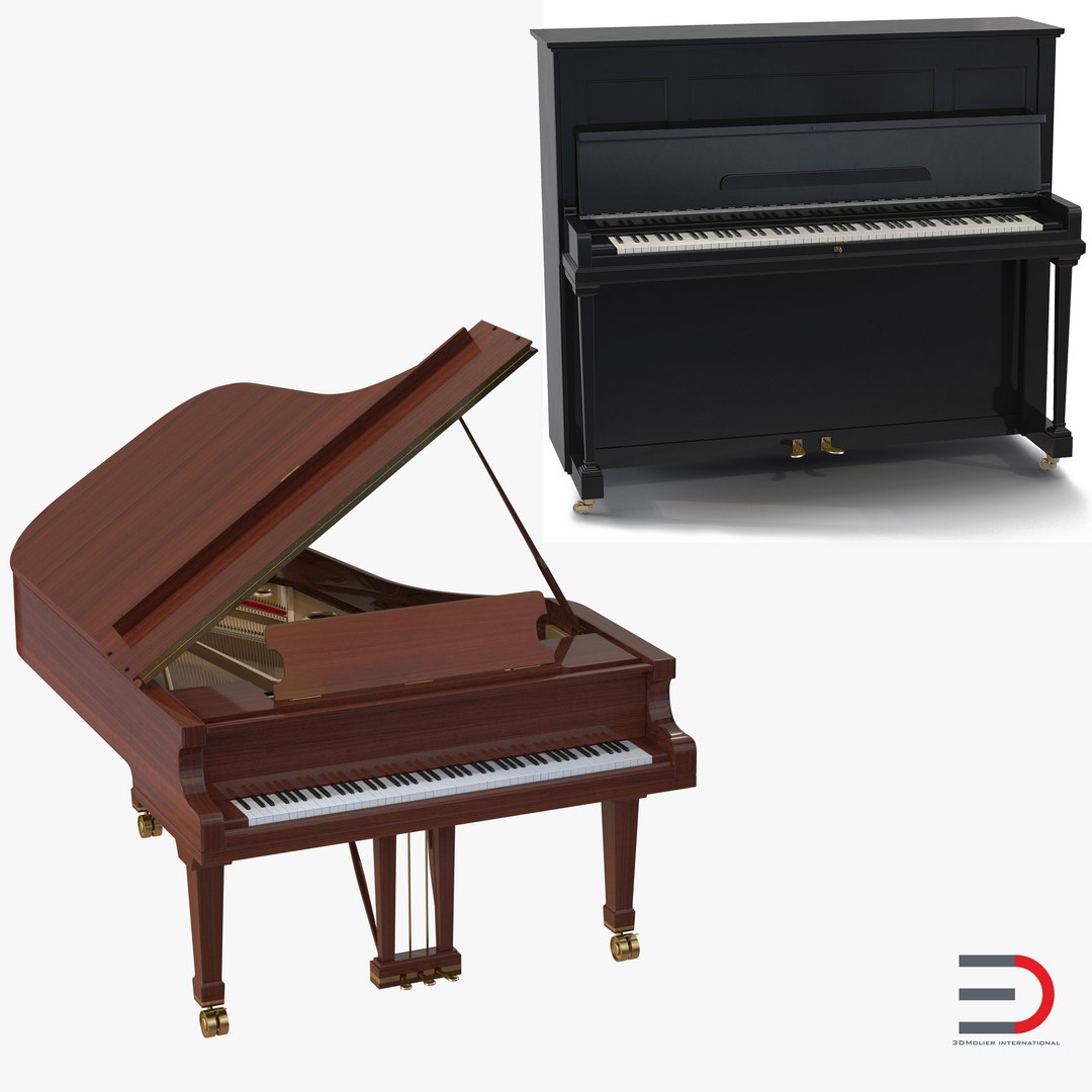 Pianos 3D Models Collection 3D model preview