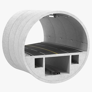 Road Tunnel Structure Section Turn