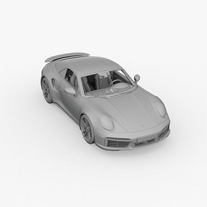 porsche 911 turbo s cabrio 2021 3D model