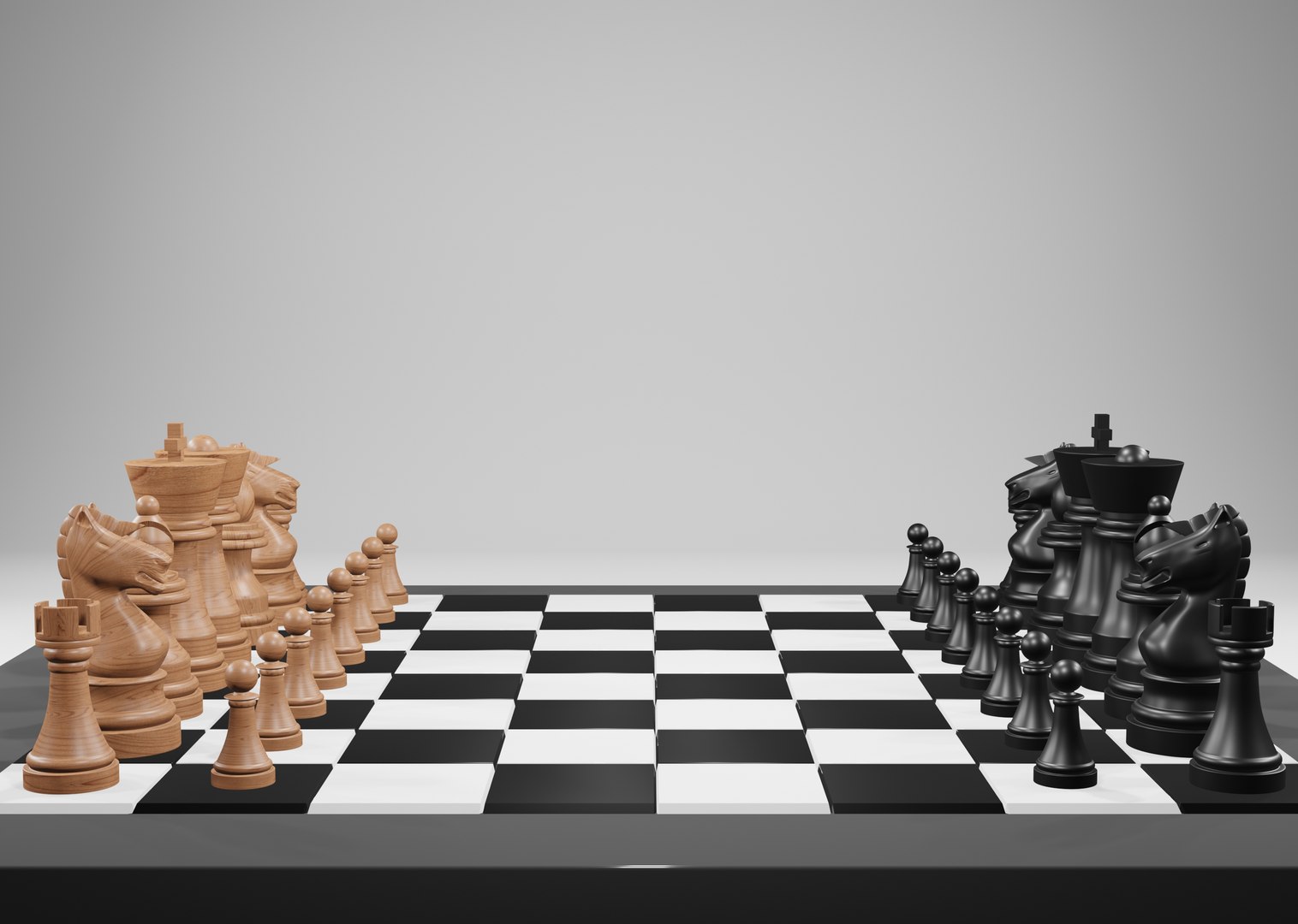 3D Wooden Chess Model - TurboSquid 1548453