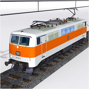 3D db class 111 electric locomotive 111-111 model