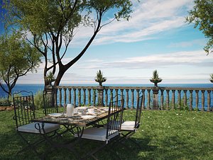 camille garden mirto table 3d max
