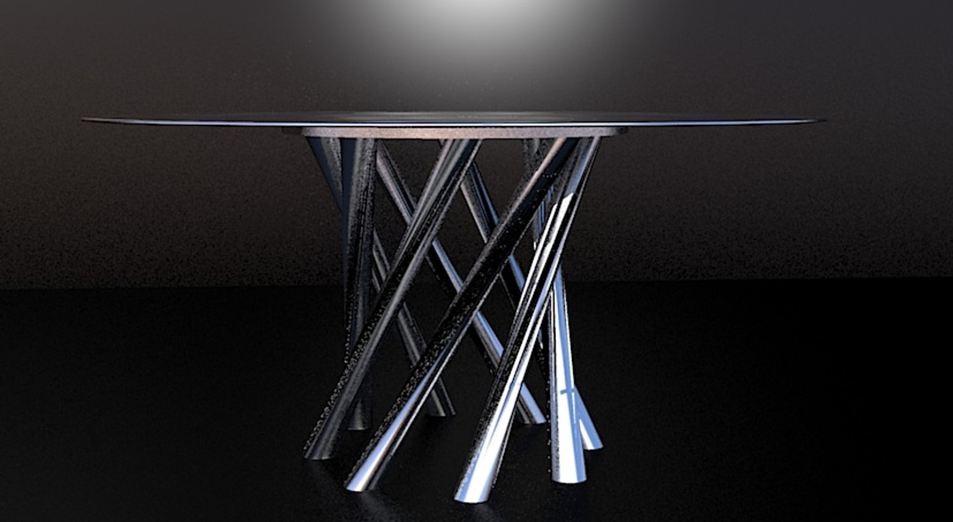 3d Table Glass Model
