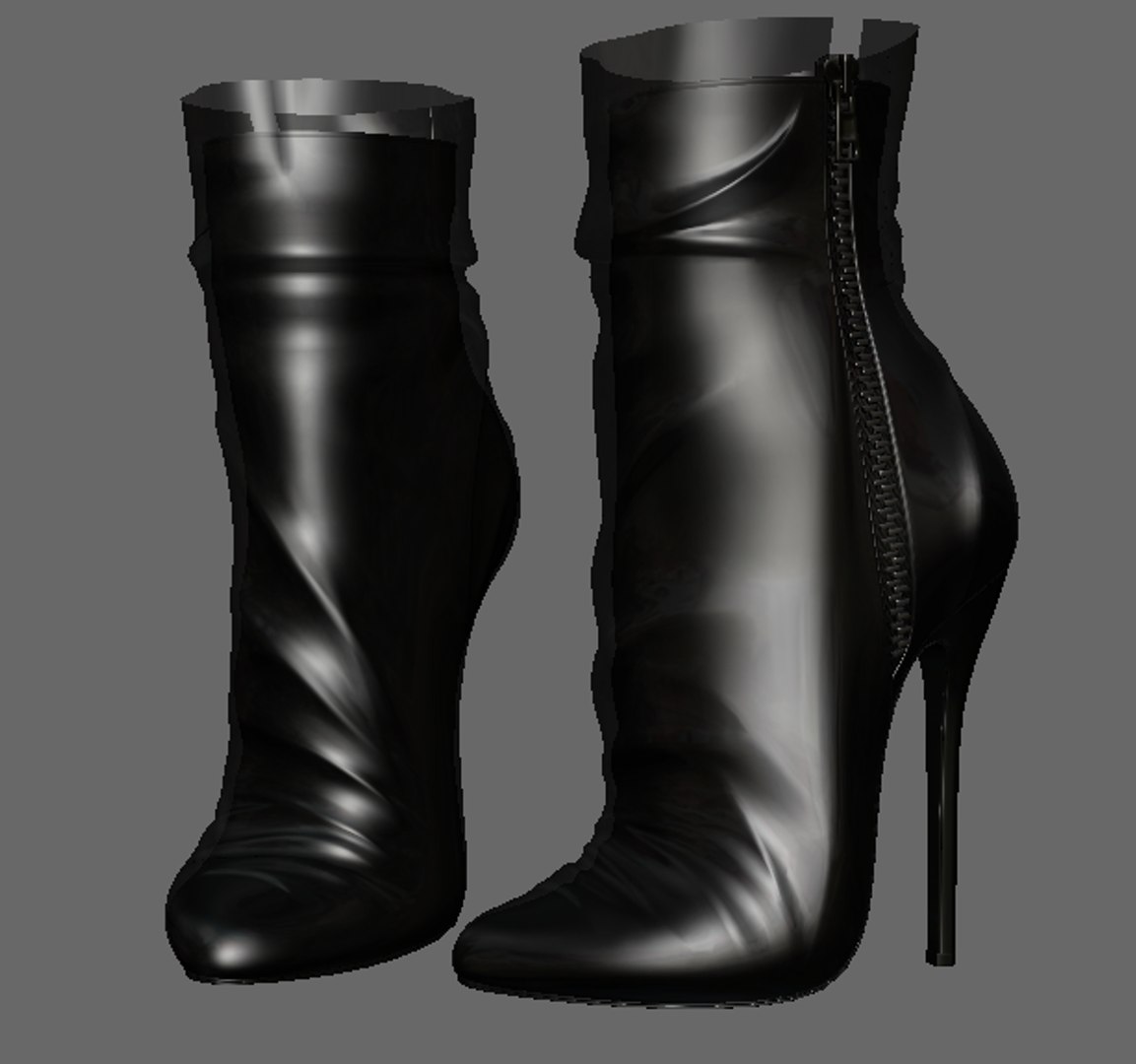 3D Model Shoeshighheelboot - TurboSquid 1571749