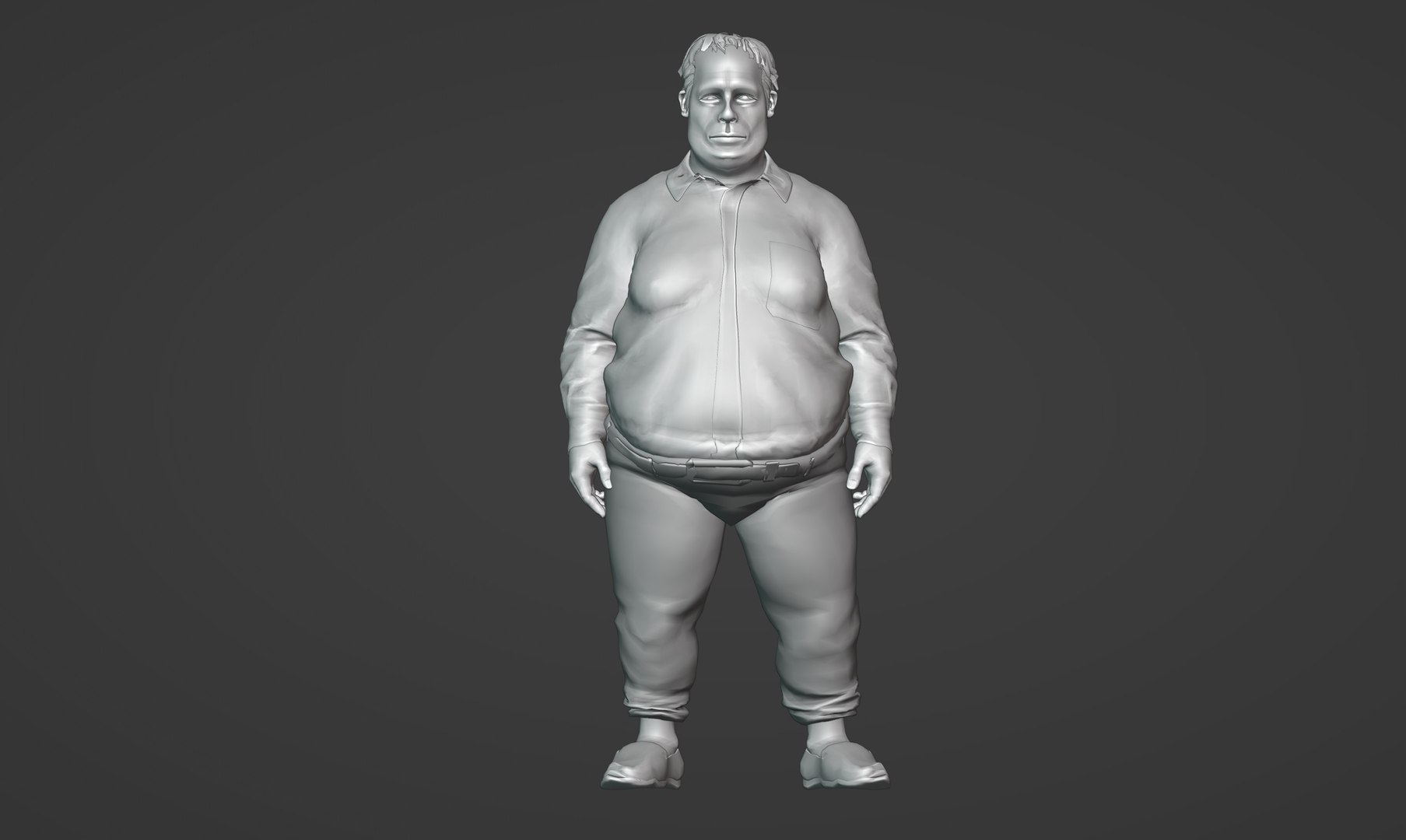 3D Fat Man Model - TurboSquid 2076476