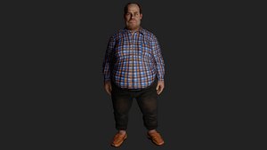 3D Fat man model