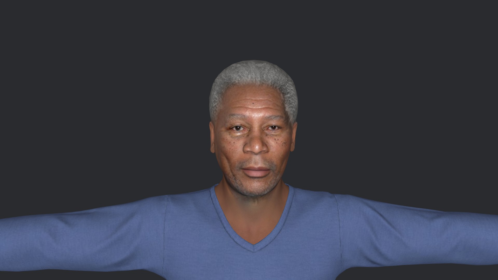 3D Morgan Freeman Hyper Realistic Full Body Fully Rigged 3D Character https://p.turbosquid.com/ts-thumb/HT/IfnCMt/fh/model23/png/1697036866/1920x1080/fit_q87/b8bf918f95f31b6a43d2a44ecf2b6be9b15ff548/model23.jpg