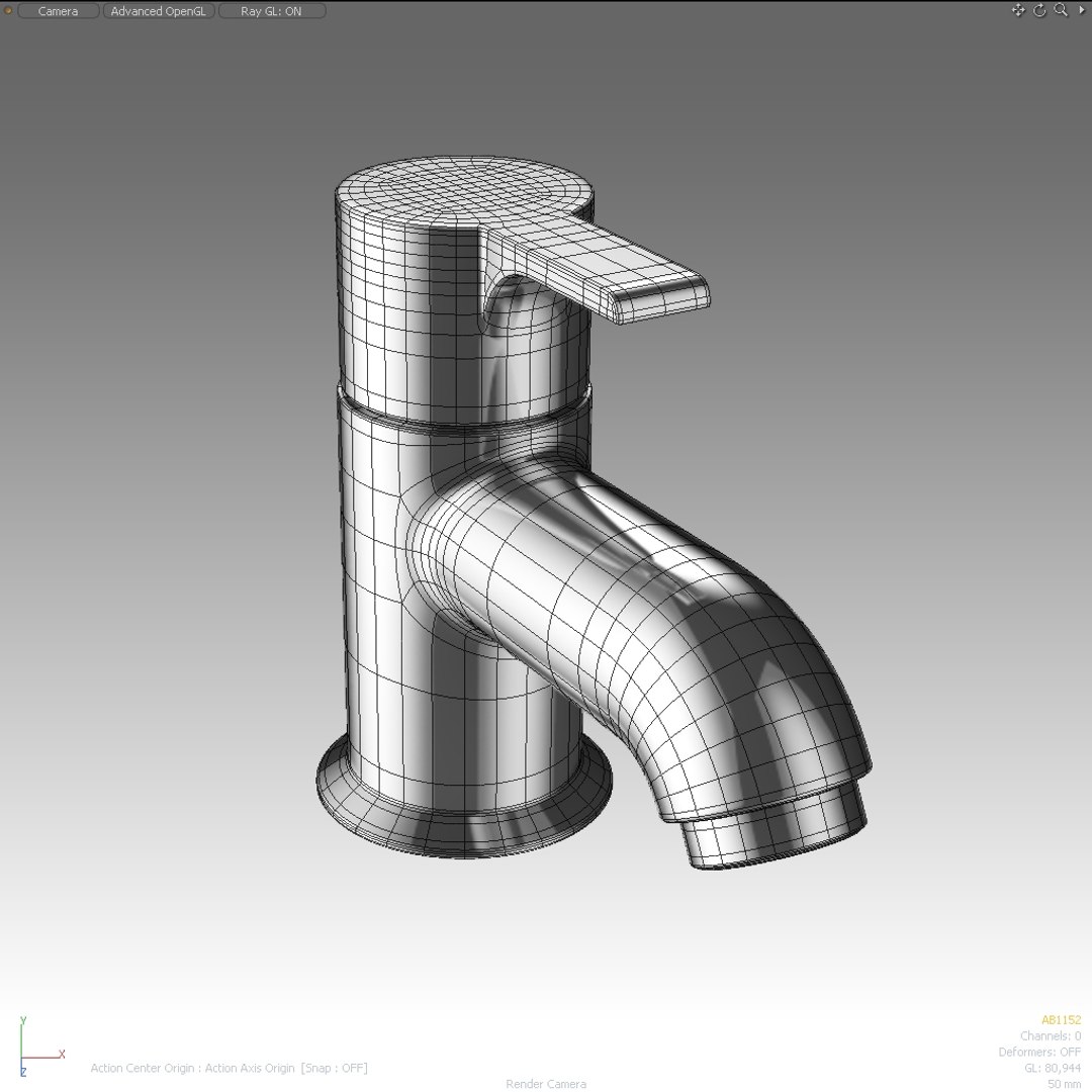 3d mixer tap model