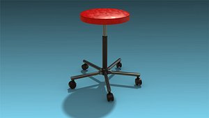 low-poly chair 3D model