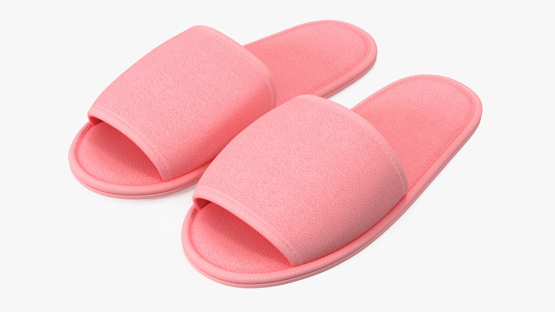 Pink Slippers 3D model preview