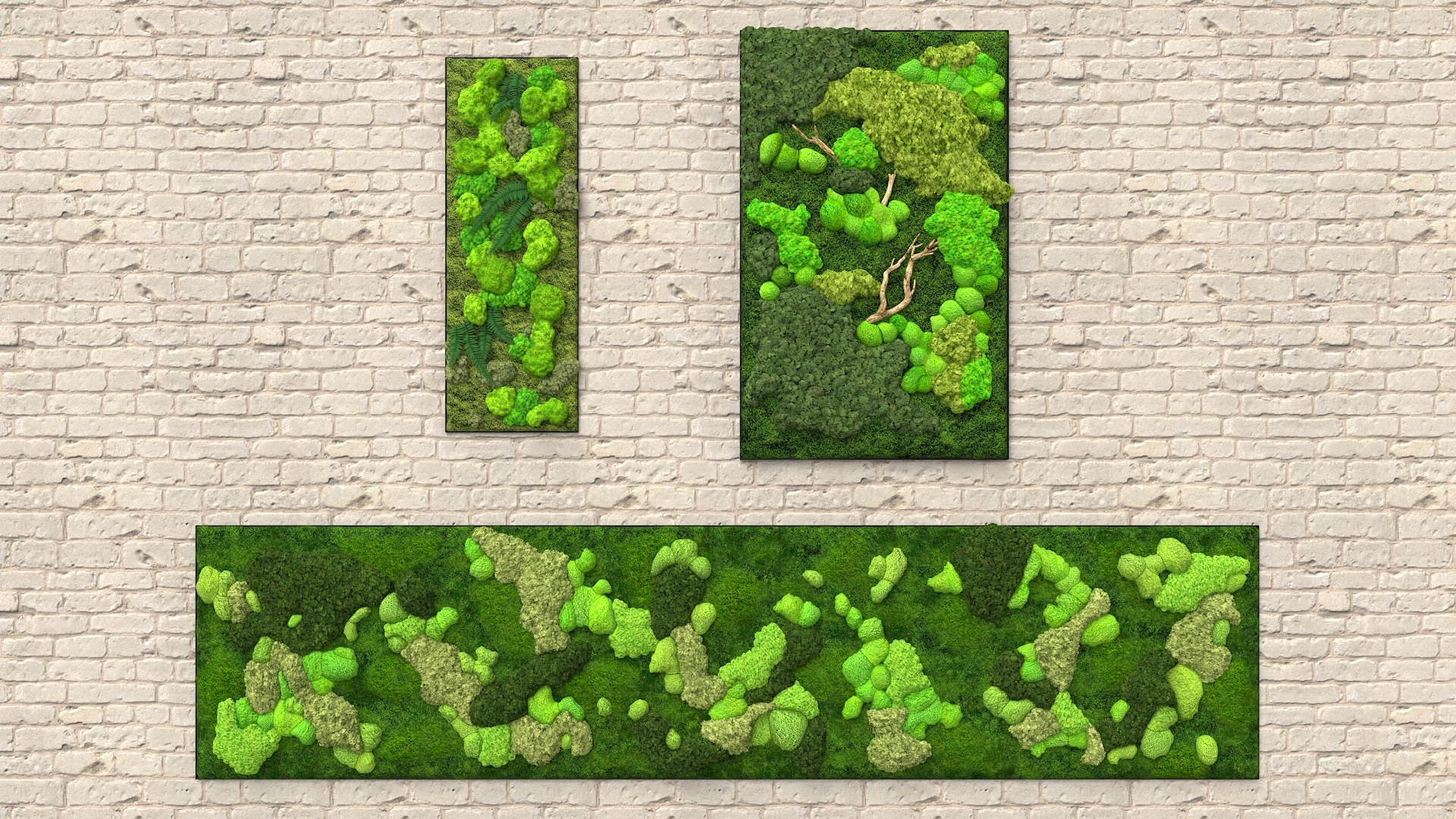 Moss Walls Collection 3D Model - TurboSquid 2377026