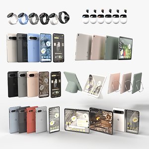 3D Google 2023  full Products collection model