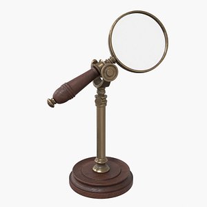 Magnifying glass on stand 3D model