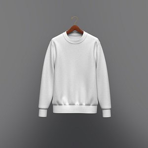 Mens Sweatshirt 3D Model 3D model