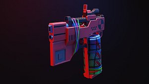 3D Stylized Gun model