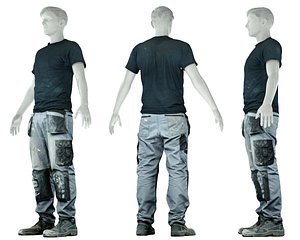 male clothing outfit 3D model