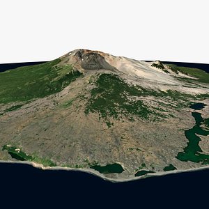 Kharimkotan Island Kuril Archipelago North Kurils Russia model