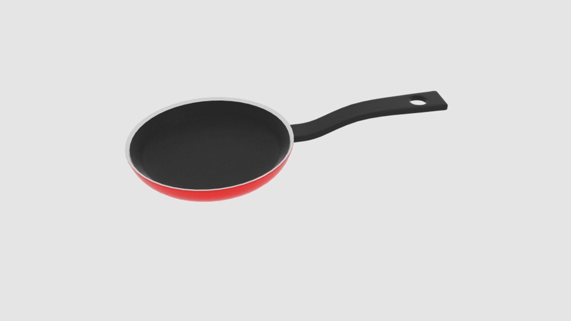 Curve Frying Pan 3D Model - TurboSquid 1298997