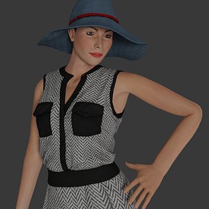 Rigged Female Character 33 3D model