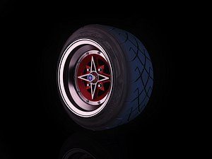 Techno Phantom rim stretched tyre Yokohama A032