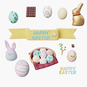 Easter Icons 3D