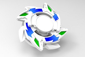 BEYBLADE WHITE FANG DRAGOON 3D