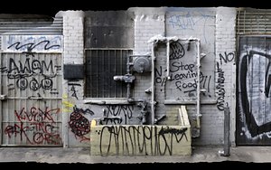 Back Street Alley Photogrammetry Scan model 3D