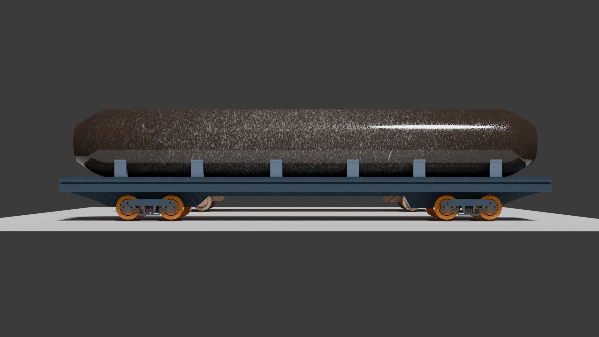 3D Two Cylindrical Railway Cars - TurboSquid 2352503