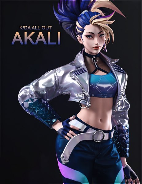 KDA ALL OUT Akali RIGGED Modelo 3D - TurboSquid 2059706
