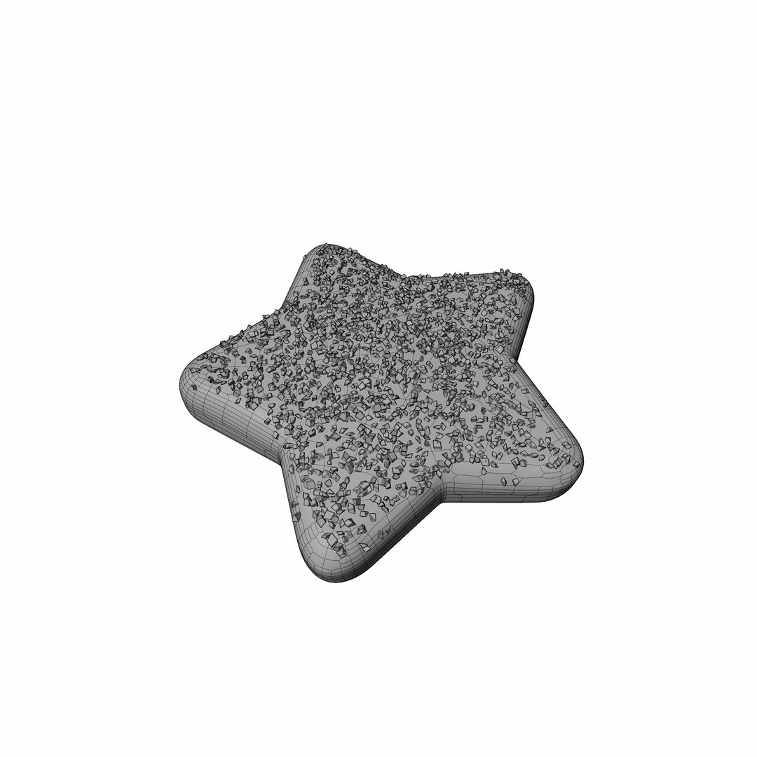 Star Cookie 3D model https://p.turbosquid.com/ts-thumb/HU/1BwbSL/IU/wireframe/png/1705964766/1920x1080/fit_q87/e334950dac519b8d4b908ebc1a375b0f0ced1af0/wireframe.jpg