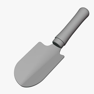 Hand Garden Trowel - Geometry Only No Textures No Materials 3D model