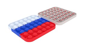 3D Flags Pop It Fidget Toys Set