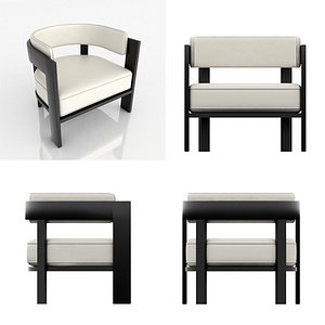 minotti warhol armchair 3d model