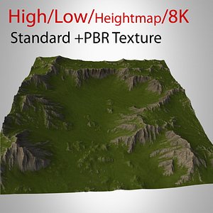 3d model mountain landscape