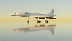 A&eacute;rospatiale BAC Concorde 3D