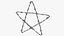Barbed Wire Star model