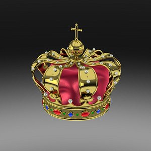 dutch royal crown 3d model