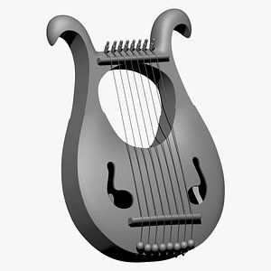 Lyre - Stringed Instrument 3D