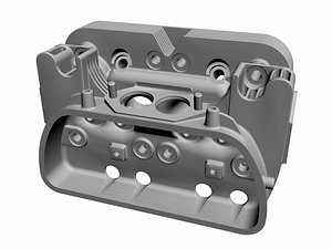 3d max air cooled cylinder head