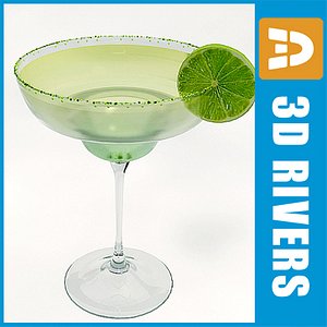 3d model margaritta cocktail drink