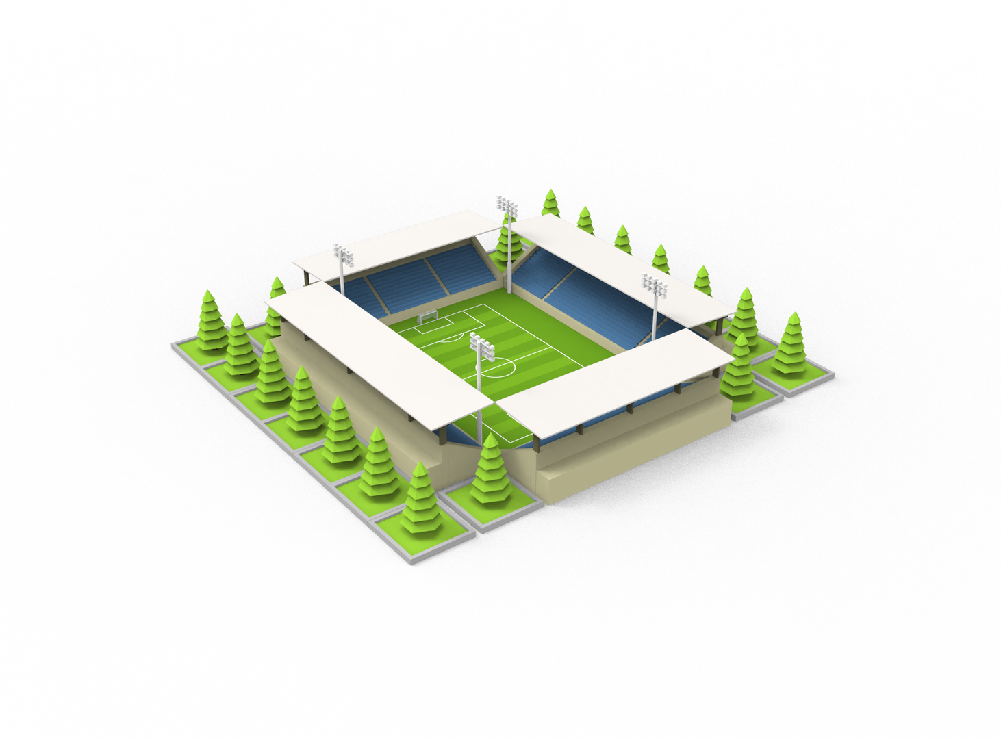 Madrid Fußballstadion Micro Mini Blocks – 3D Puzzle Bausatz Für Stadion-Fans