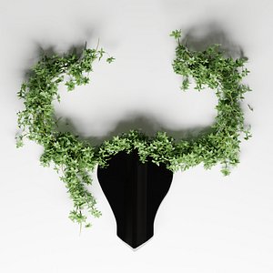3D Decorative Green Wild Bull vol 183-Blender-3dmodel