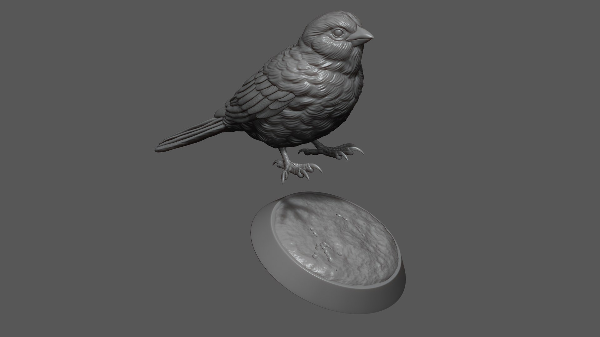 3D Model Sparrow On The Base - TurboSquid 2279256