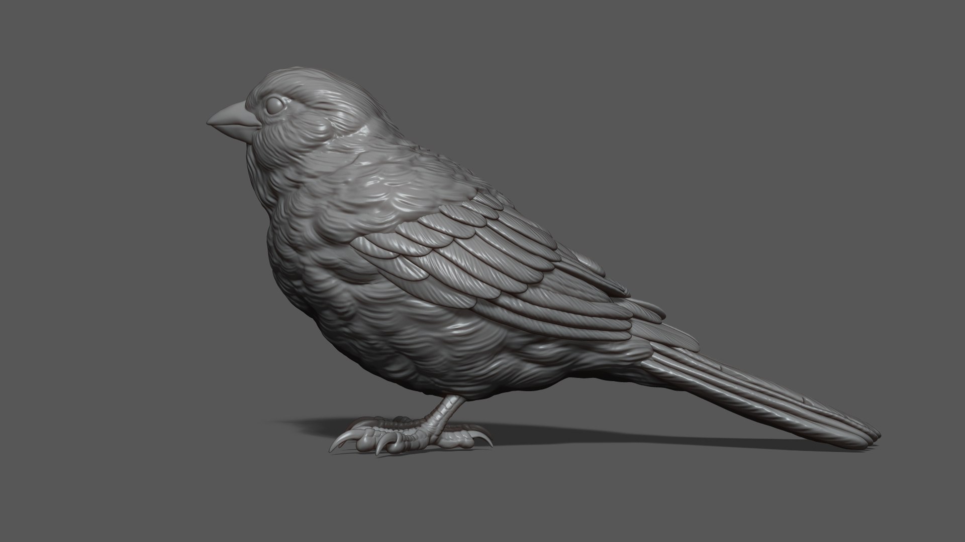 3D Model Sparrow On The Base - TurboSquid 2279256